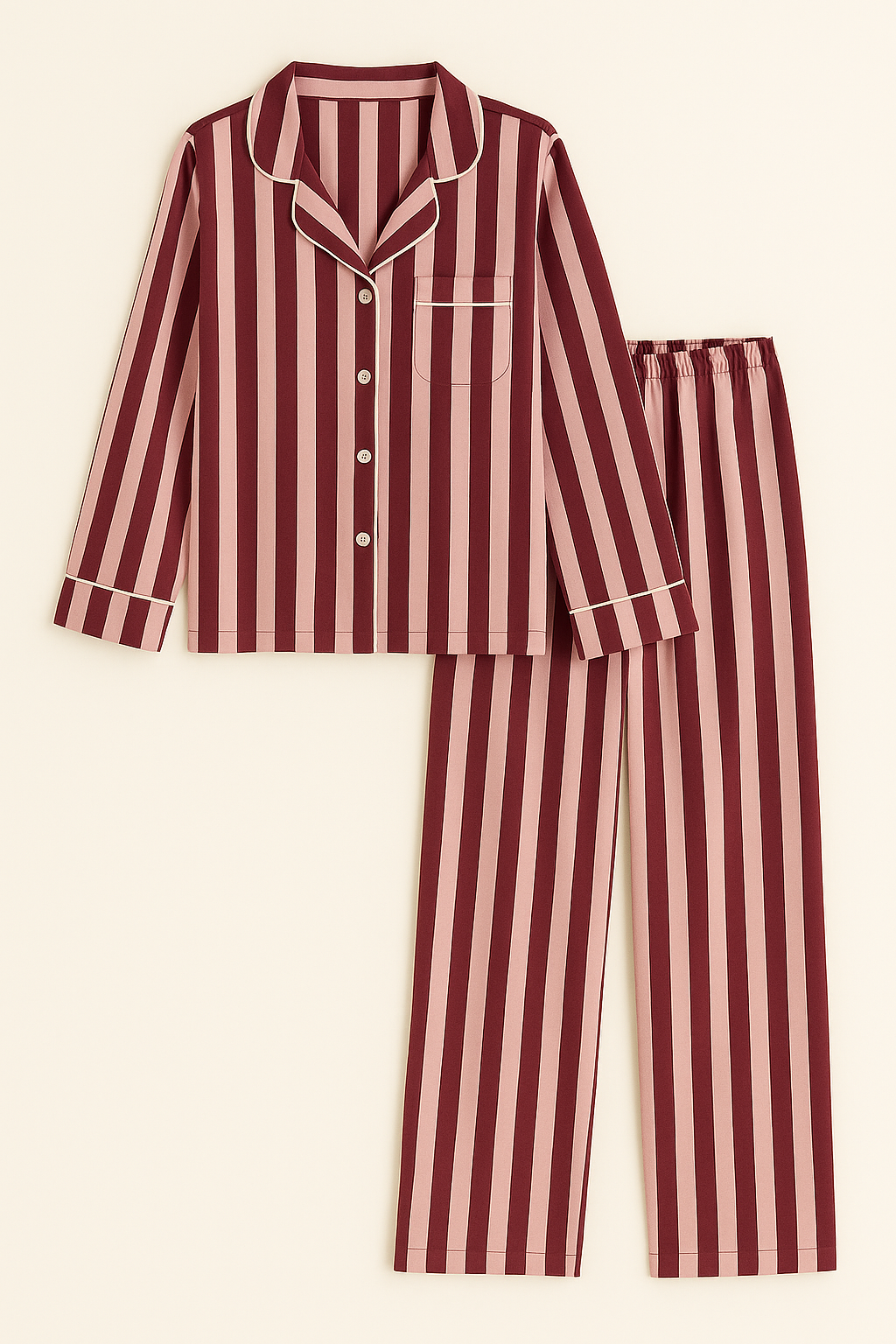Boudoir Berry Striped PJ Set by Snooze Society