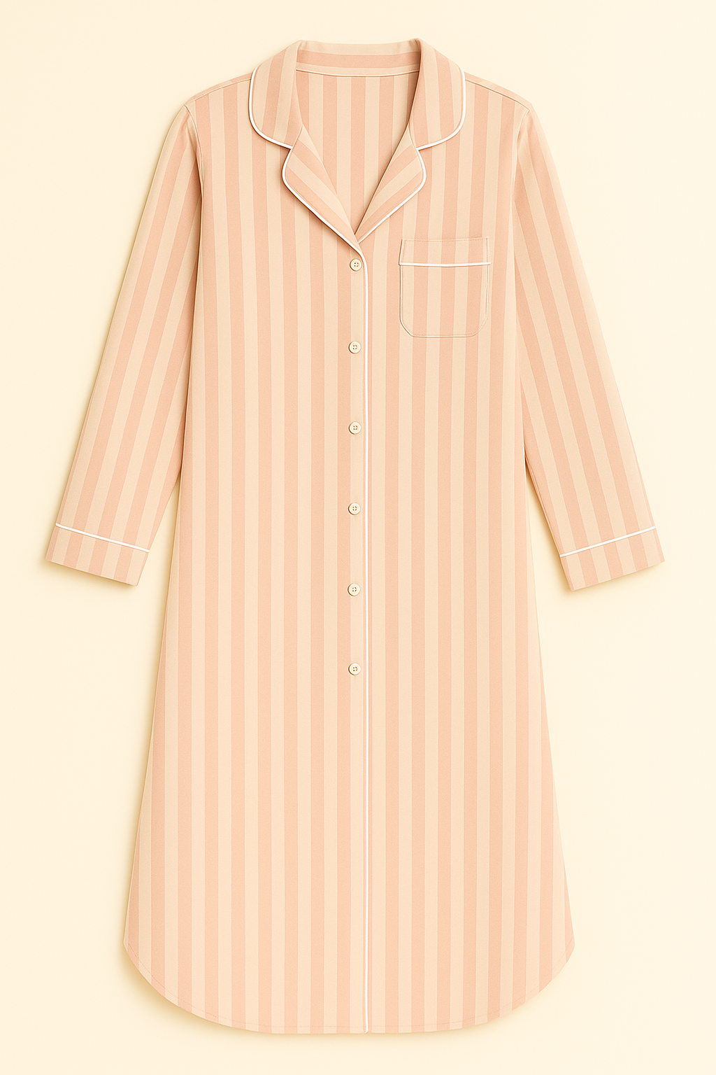 Bedtime Blush Striped PJ Shirt Dress by Snooze Society