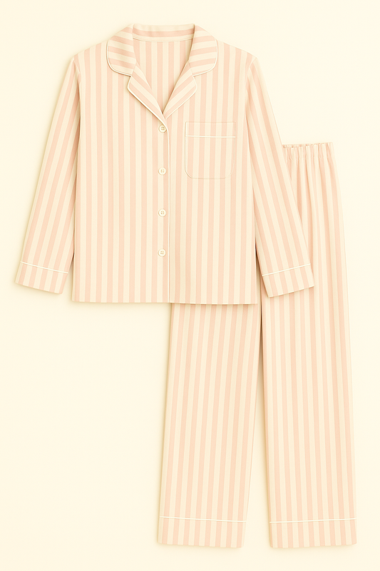Bedtime Blush Striped PJ Set by Snooze Society