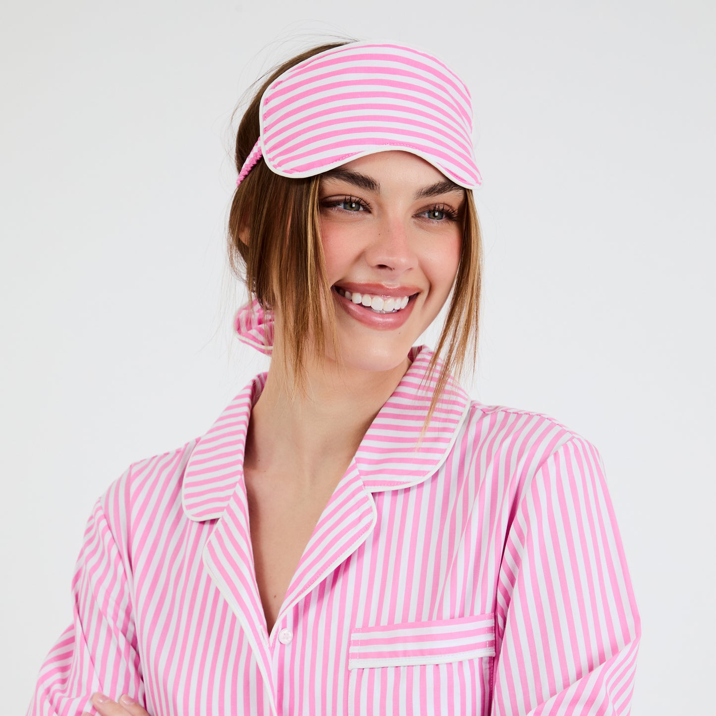 Bedtime Blush Striped Essential Sleep Set by Snooze Society