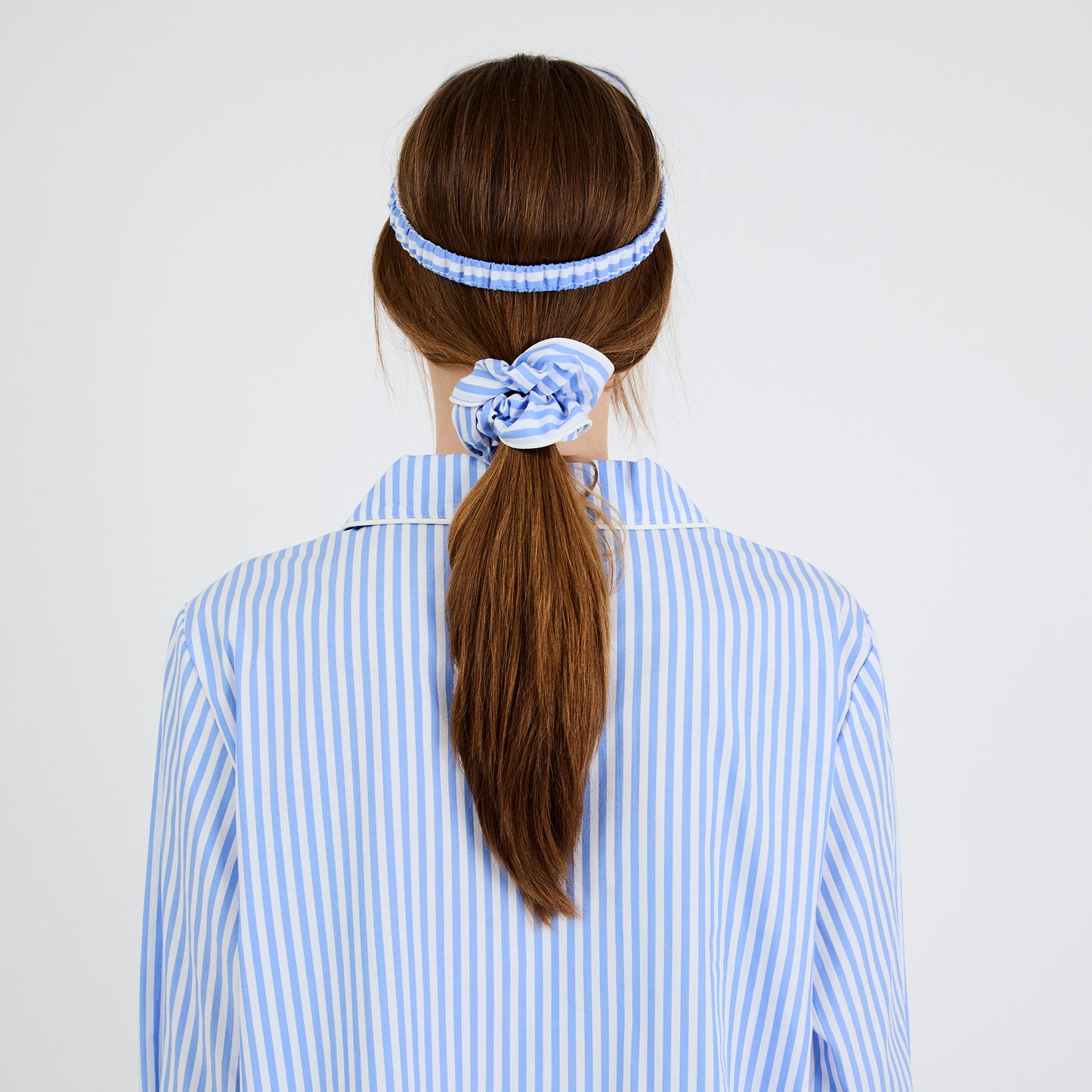 Whispering Blue Striped Essential Sleep Set by Snooze Society