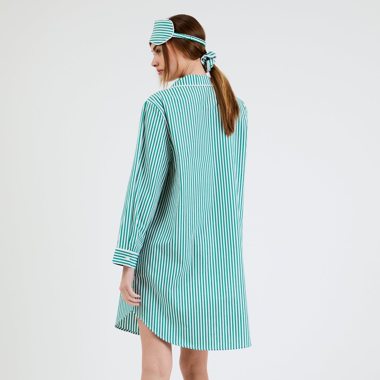 Green Striped Essential Sleep Set by Snooze Society