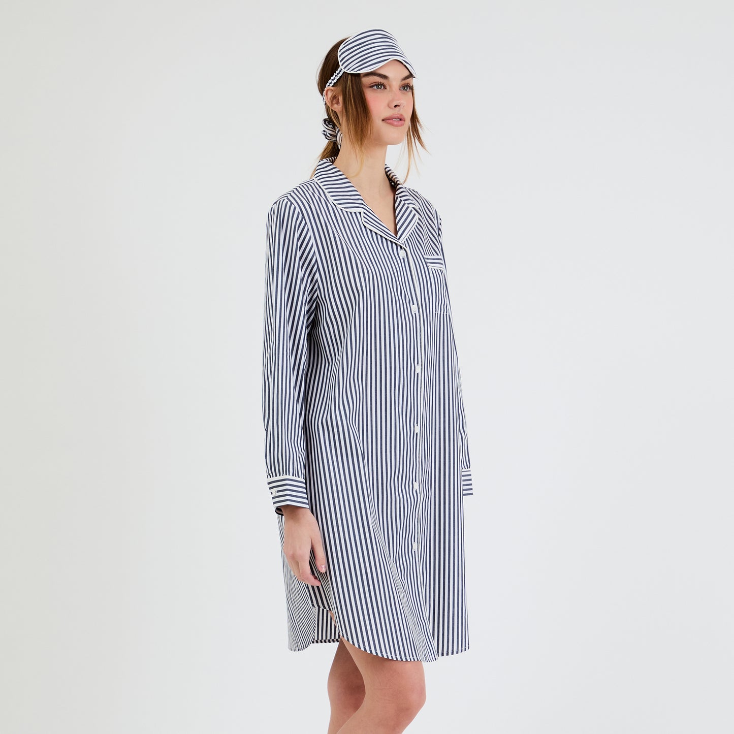 Cozy Charcoal Striped Essential Sleep Set by Snooze Society