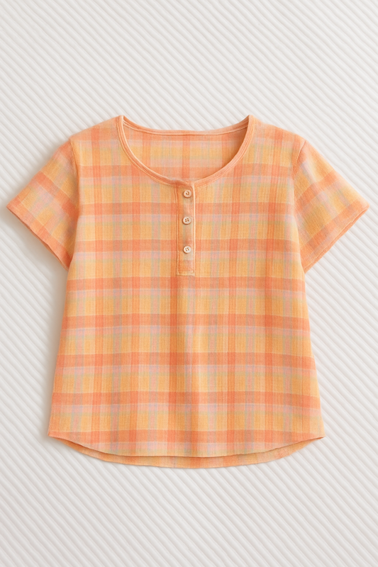 Sunset Picnic Flannel PJ Top by Snooze Society
